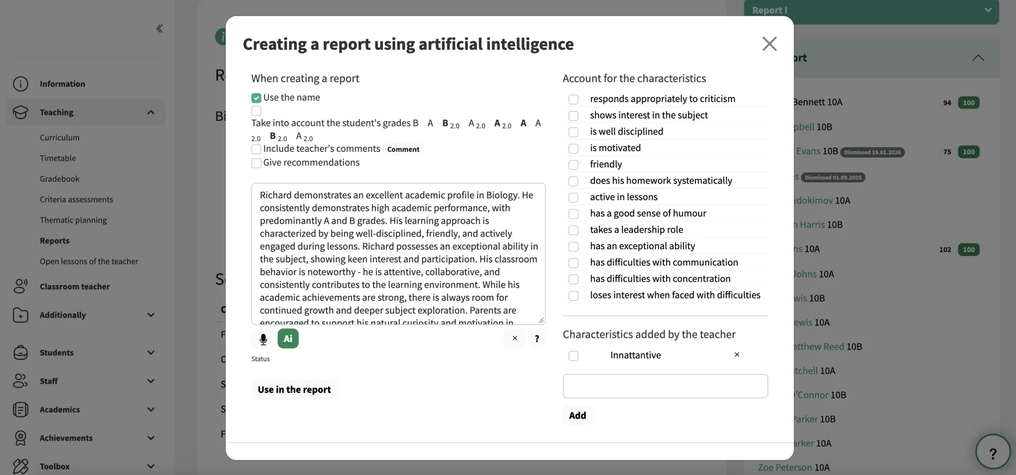 Redação de relatórios com apoio da inteligência artificial